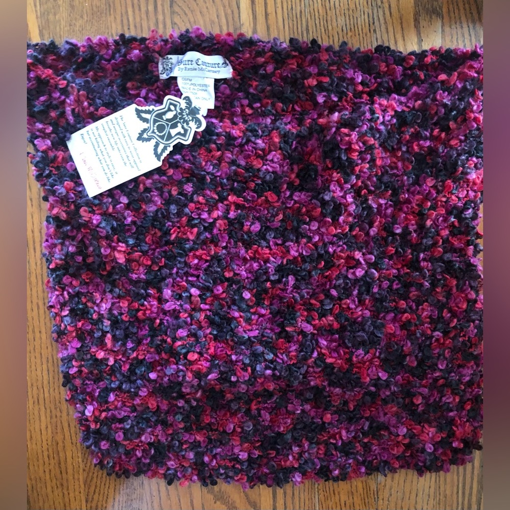 SURE COUTURE by RENEE MCCARTNEY Infinity Scarf  Purples  NWT